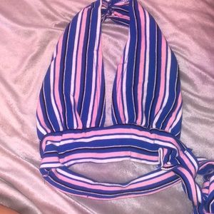 Blue white and pink top size medium